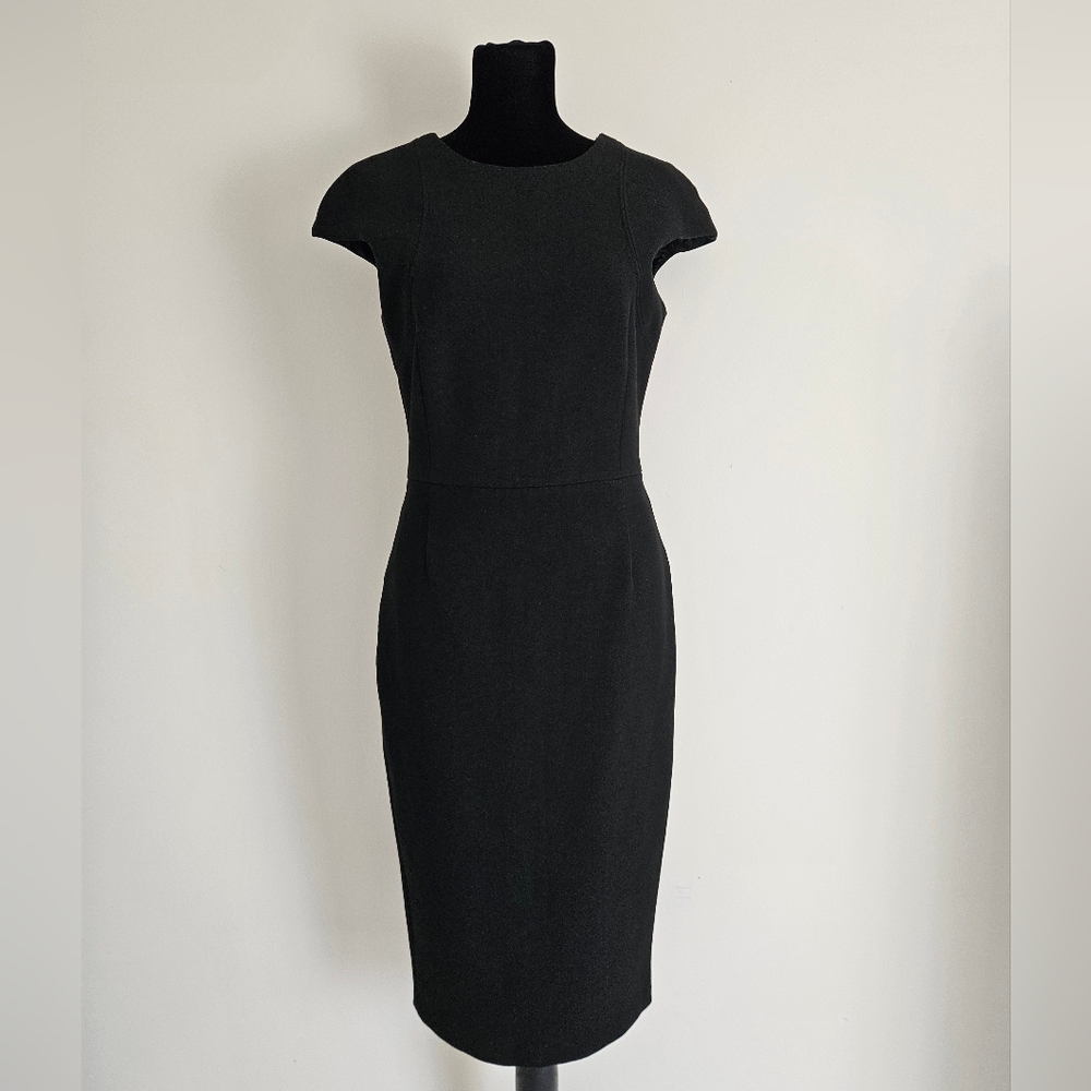 Zara Basic Classic Black Sheath Dress